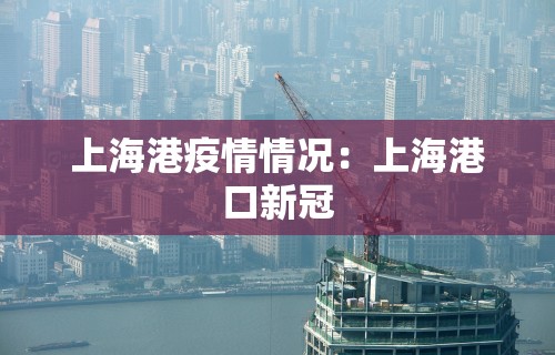 上海港疫情情况：上海港口新冠