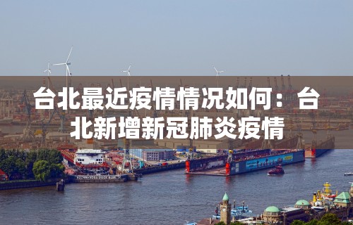 台北最近疫情情况如何：台北新增新冠肺炎疫情