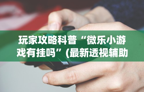 玩家攻略科普“微乐小游戏有挂吗”(最新透视辅助上线)