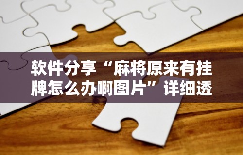 【重大消息】“为什么我在手机上打麻将一直输”开挂辅助脚本+详细开挂安装教程
