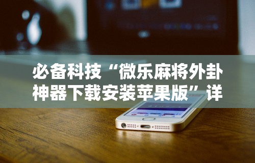 必备科技“微乐麻将外卦神器下载安装苹果版”详细分享装挂步骤教程