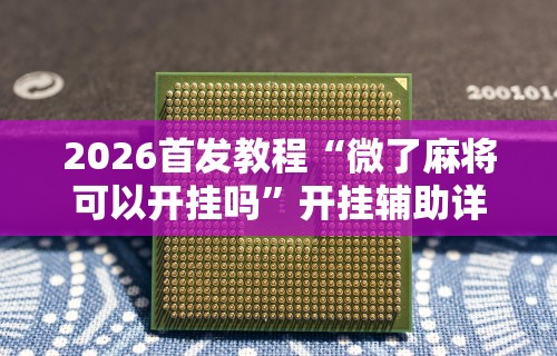 2026首发教程“微了麻将可以开挂吗”开挂辅助详细步骤