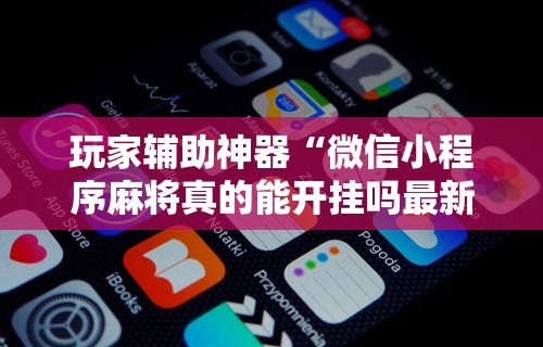 玩家实测“微乐内蒙麻将外卦”详细开挂玩法