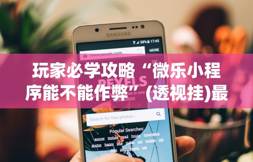 玩家必学攻略“微乐小程序能不能作弊	”(透视挂)最新辅助详细教程