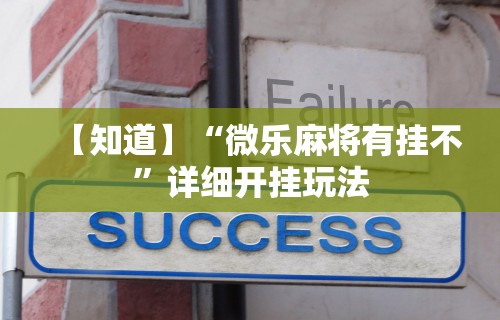 【知道】“微乐麻将有挂不”详细开挂玩法