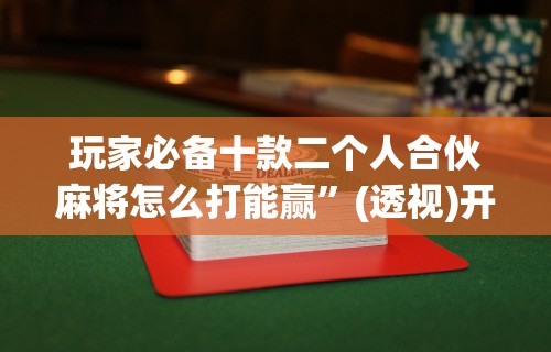 玩家必备十款二个人合伙麻将怎么打能赢”(透视)开挂辅助脚本+详细开挂安装教程