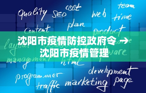 沈阳市疫情防控政府令 → 沈阳市疫情管理