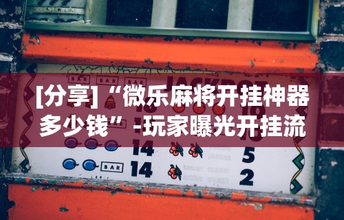 [分享]“微乐麻将开挂神器多少钱”-玩家曝光开挂流程