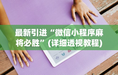 最新引进“微信小程序麻将必胜”(详细透视教程)