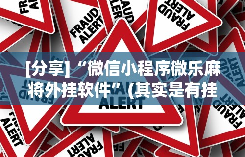 [分享]“微信小程序微乐麻将外挂软件	”(其实是有挂)