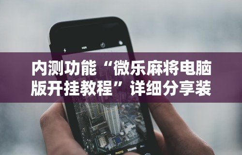 内测功能“微乐麻将电脑版开挂教程	”详细分享装挂步骤教程