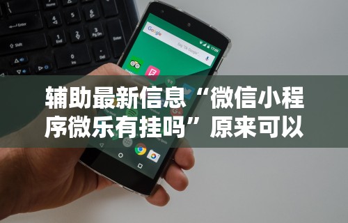 辅助最新信息“微信小程序微乐有挂吗”原来可以开挂