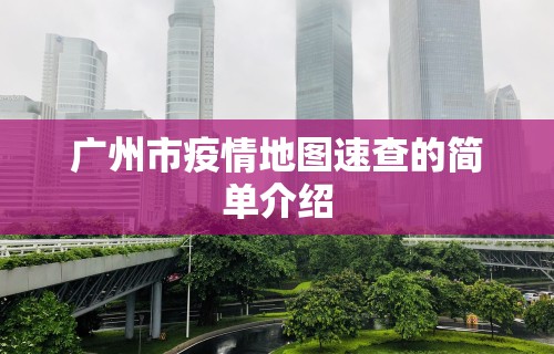 广州市疫情地图速查的简单介绍