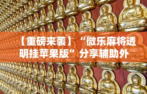 【重磅来袭】“微乐麻将透明挂苹果版”分享辅助外挂教程