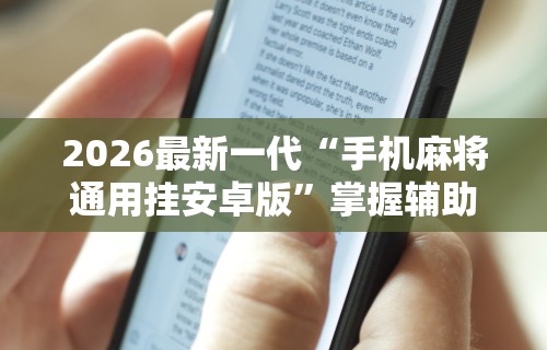 2026最新一代“手机麻将通用挂安卓版”掌握辅助功能必胜规则