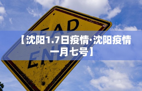 【沈阳1.7日疫情·沈阳疫情一月七号】
