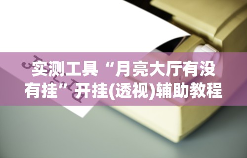 实测工具“月亮大厅有没有挂”开挂(透视)辅助教程