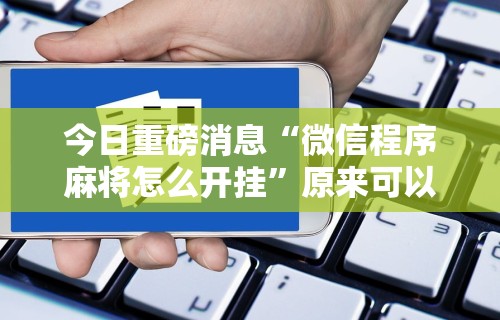 今日重磅消息“微信程序麻将怎么开挂”原来可以开挂