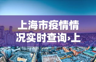 上海市疫情情况实时查询›上海疫情局 上海市疫情情况实时查询›上海疫情局