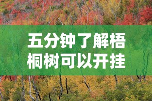 五分钟了解梧桐树可以开挂吗”真实开挂技巧分享