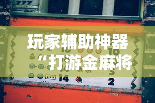 玩家辅助神器“打游金麻将怎么打才会赢的机会多”开挂辅助脚本+详细开挂