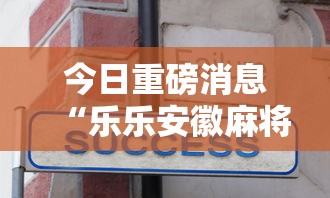 今日重磅消息“乐乐安徽麻将到底有没有挂”分享用挂教程