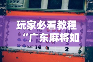 玩家必看教程“广东麻将如何打才能赢”掌握辅助功能必胜规则