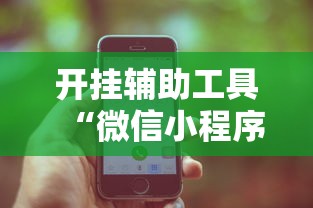 开挂辅助工具“微信小程序功夫川麻一直输”开挂辅助脚本+详细开挂
