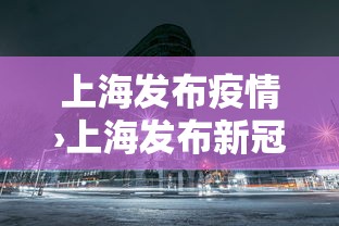 上海发布疫情›上海发布新冠肺炎疫情